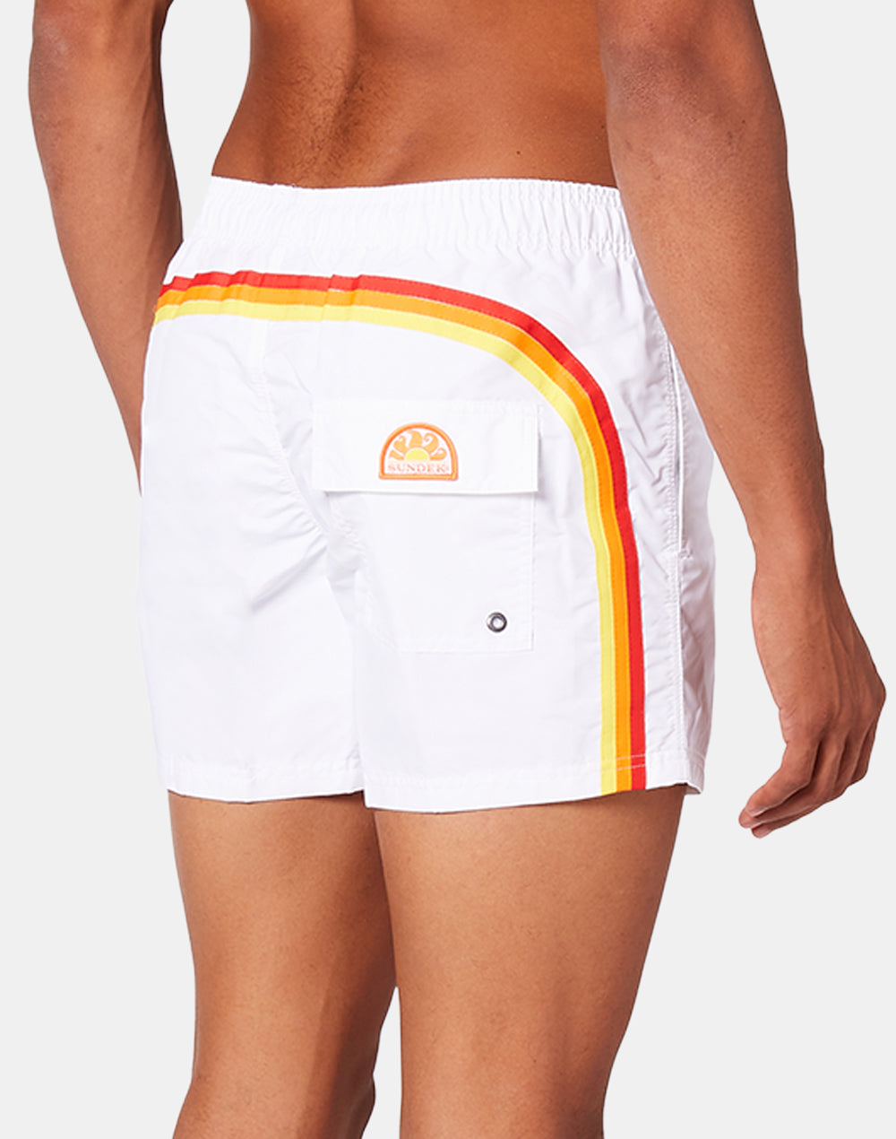 Sundek short swim shorts with an elasticated waistband M504BDTA100 61401 SUNDEK