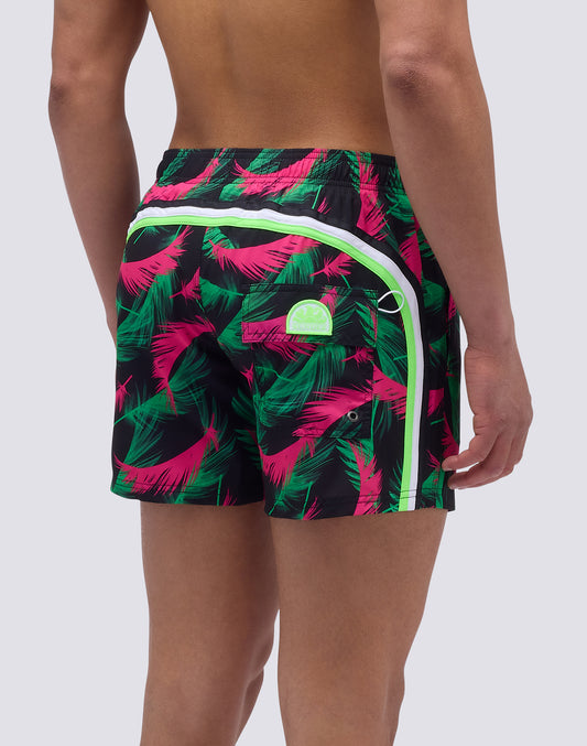 BAÑADOR CORTO DE CINTURA ELÁSTICA CON ESTAMPADO DARFEATHER