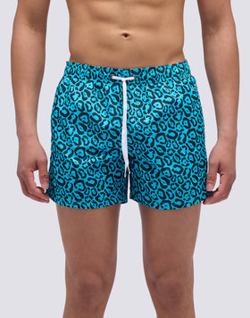 COSTUME DA BAGNO CORTO VITA ELASTICATA STAMPA FLASH LEOPARD