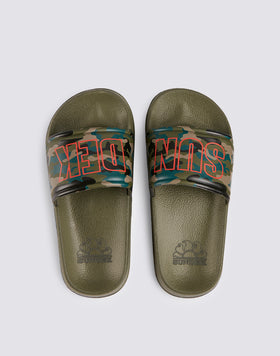CHAUSSONS À BANDE CAMOU AVEC LOGO