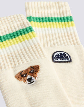 PELO CAPSULE SOCK - PLAYFUL JACK RUSSELL