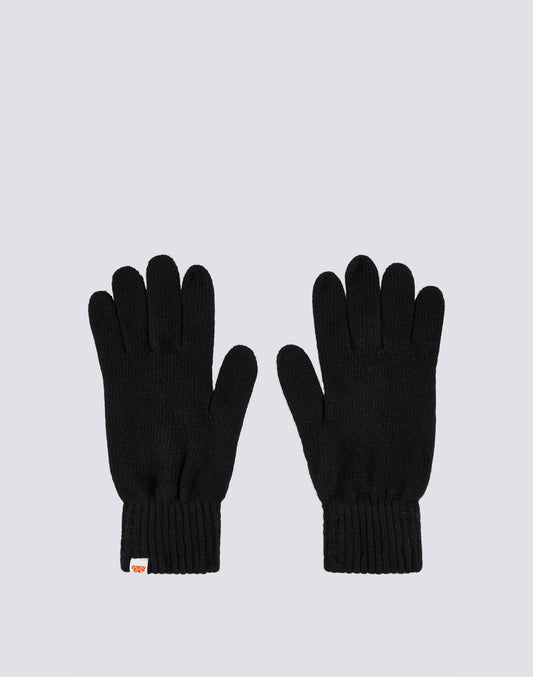 SOLID COLOR RIBBED GLOVES