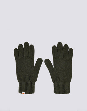 SOLID COLOR RIBBED GLOVES