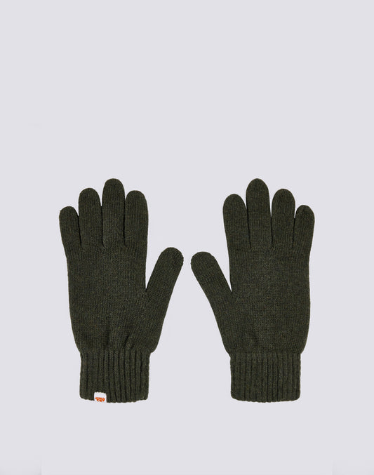 SOLID COLOR RIBBED GLOVES