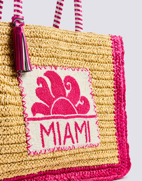 MIAMI RAFFIA BAG