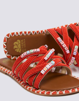 CIABATTA CON LACCI E PERLINE IBIZA