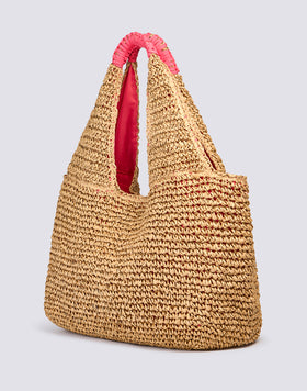 MAXI BORSA IN PAPER STRAW INTRECCIATA