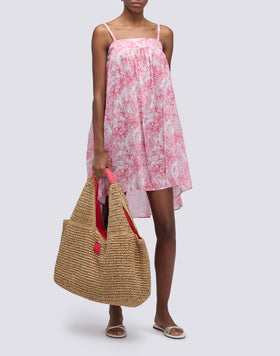 MAXI BORSA IN PAPER STRAW INTRECCIATA