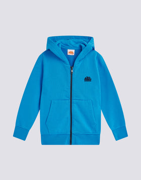 FELPA CON TASCA A MARSUPIO E FULL ZIP CENTRALE