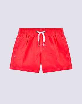 MAILLOT DE BAIN GARÇON ICONIQUE EN TAFFETAS TAILLE COURTE ÉLASTIQUE