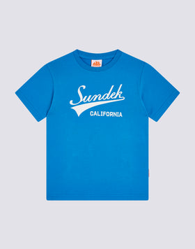 T-SHIRT WITH BASEBALL-STYLE PRINT