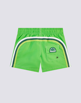 BAÑADOR NIÑO CORTO CON CINTURA ELÁSTICA ICONIC TAFFETA