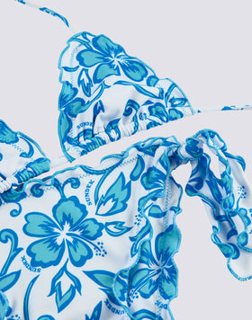 BIKINI BAMBINA CON STAMPA HIBISCUS SK23