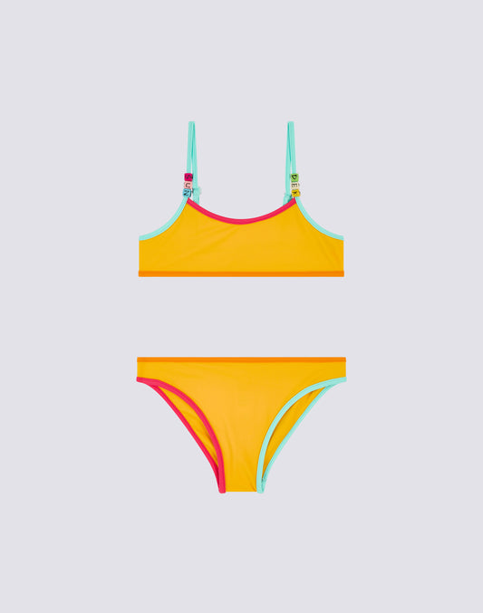 MINI BIKINI CON TOP E SLIP FISSI