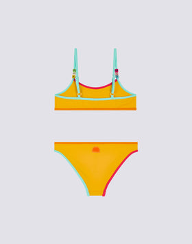 MINI BIKINI CON TOP E SLIP FISSI