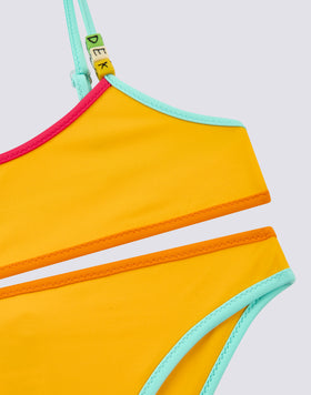 MINI BIKINI CON TOP E SLIP FISSI