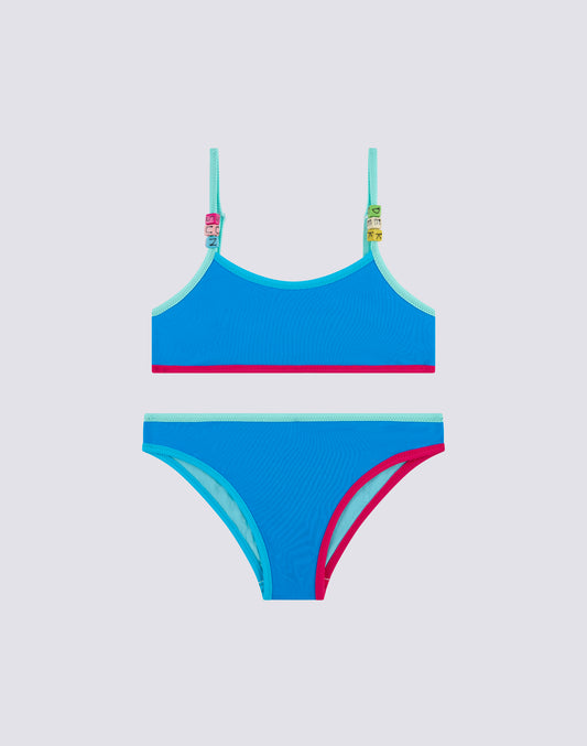 MINI BIKINI CON TOP E SLIP FISSI