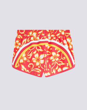 MARGATE SHORT SWIMSHORTS WITH HIBISCUS PRINT