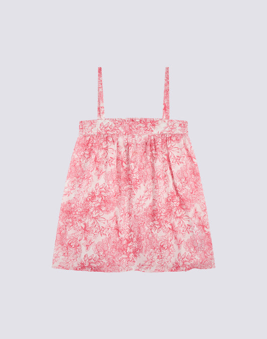 VESTIDO SIN MANGAS CON ESTAMPADO FLEUR DE JOIE