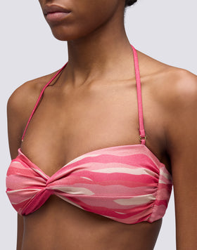 QUARZO - TOP A FASCIA MOTIVO ABSTRACT WAVE