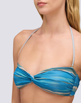 QUARZO - TOP A FASCIA MOTIVO ABSTRACT WAVE