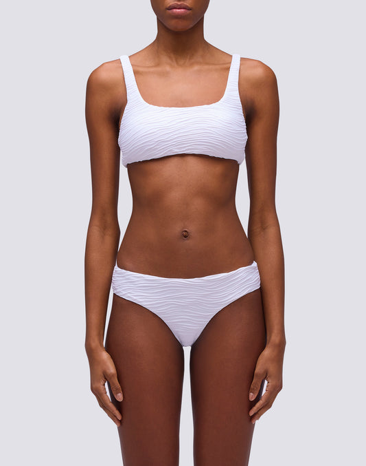 MARLENE TOP CROP IN ZEBRA JACQUARD