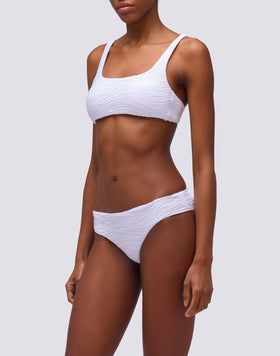 MARLENE TOP CROP IN ZEBRA JACQUARD