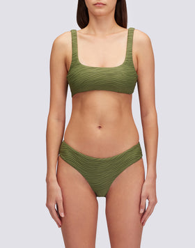 MARLENE TOP CROP IN ZEBRA JACQUARD