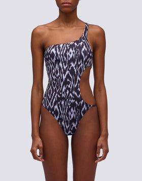 LATIFAH - COSTUME INTERO STAMPA ABSTRACT WIND