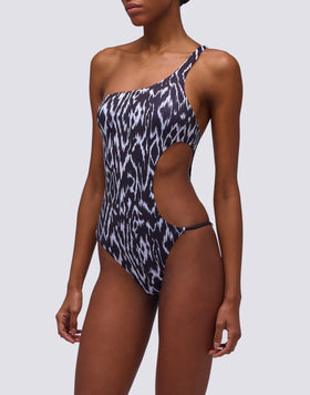 LATIFAH - COSTUME INTERO STAMPA ABSTRACT WIND
