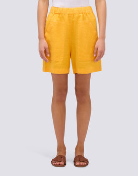 SHORTS IN LINO A VITA ELASTICATA