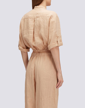 BLUSA CORTA DE LINO