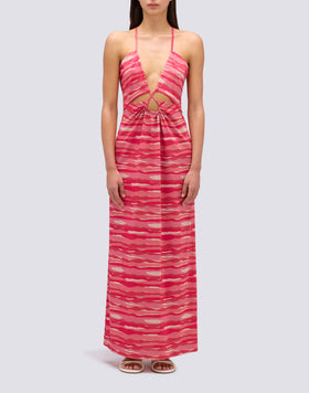 ROBE LONGUE EFFET LUREX