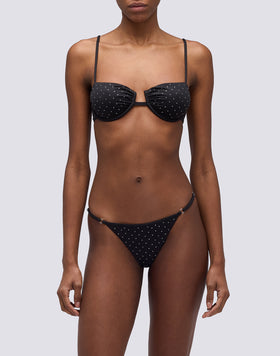 KEER - BRAGUITAS CON LAZOS LATERALES AJUSTABLES Y STRASS