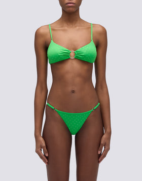 KEER - SLIP AVEC ATTACHES LATÉRALES RÉGLABLES ET STRASS