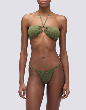 KEER - SLIP CON LACCETTI LATERALI REGOLABILI E STRASS