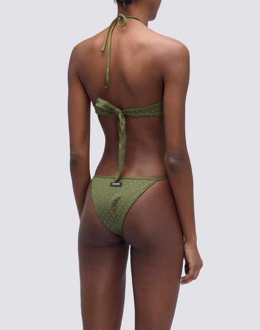 KEER - SLIP CON LACCETTI LATERALI REGOLABILI E STRASS