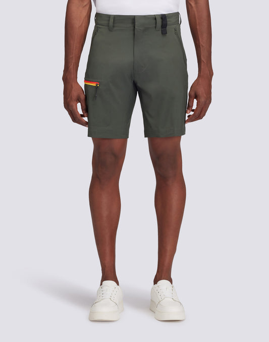 SHORT DE MARCHE ÉLASTIQUÉ EN TISSU À SÉCHAGE RAPIDE
