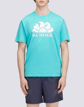T-SHIRT GIROCOLLO CON STAMPA LOGO