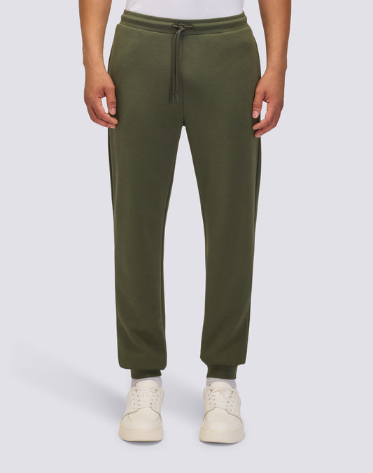 MEN'S TROUSERS WITH ELASTIC WAIST IN RECYCLED INTERLOCK