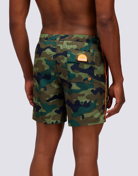 COSTUME DA BAGNO MEDIO VITA ELASTICATA CON STAMPA CAMOU