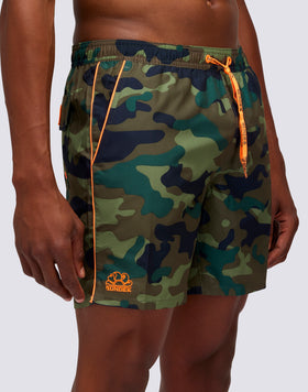 COSTUME DA BAGNO MEDIO VITA ELASTICATA CON STAMPA CAMOU