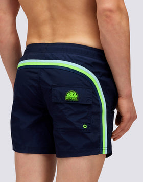 TRAJE DE BAÑO CORTO CINTURA ELÁSTICA ARRUGADA