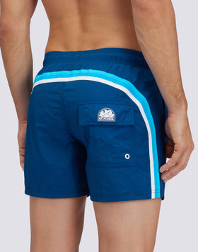 TRAJE DE BAÑO CORTO CINTURA ELÁSTICA ARRUGADA