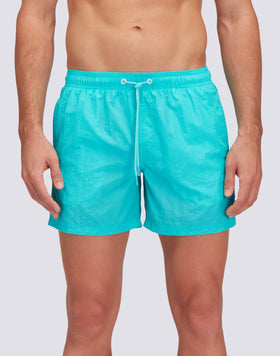 TRAJE DE BAÑO CORTO CINTURA ELÁSTICA ARRUGADA