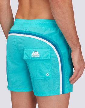 TRAJE DE BAÑO CORTO CINTURA ELÁSTICA ARRUGADA