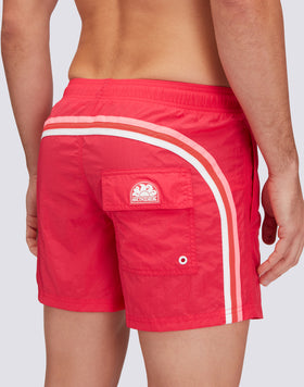 TRAJE DE BAÑO CORTO CINTURA ELÁSTICA ARRUGADA