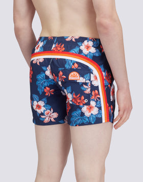 REPREVE® ELASTICATED WAIST SHORT SWIMSHORTS WITH HEAVEN DREAM PRINT