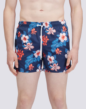 REPREVE® ELASTICATED WAIST SHORT SWIMSHORTS WITH HEAVEN DREAM PRINT