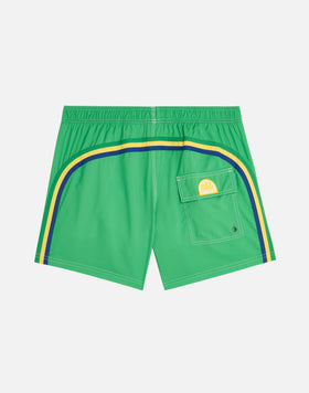 MAILLOT DE BAIN TAILLE COURTE ÉLASTIQUÉE POLYESTER RECYCLÉ REPREVE® DRAPEAU BRÉSILIEN